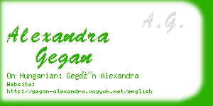 alexandra gegan business card